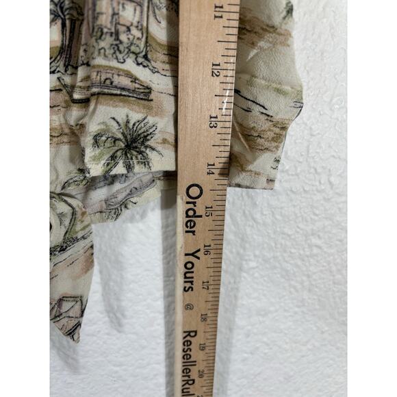 American Eagle Cropped Top Size S Viscose Beachy Multicolor Sleeveless - Picture 7 of 9